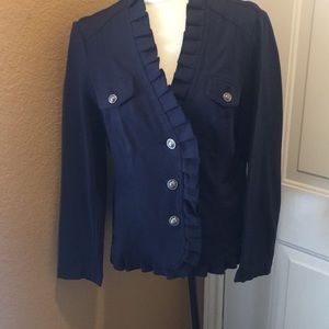 INC International Concepts navy blue blazer size large